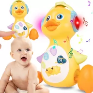 Zabawki interaktywne dla dzieci - Kaczuszka Interaktywna Bujająca się Chodząca Muzyczny Pan Kaczka - miniaturka - grafika 1