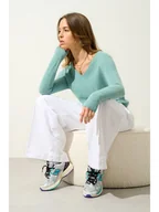 Swetry damskie - AUTHENTIC CASHMERE Kaszmirowy sweter "Galise" w kolorze turkusowym - miniaturka - grafika 1