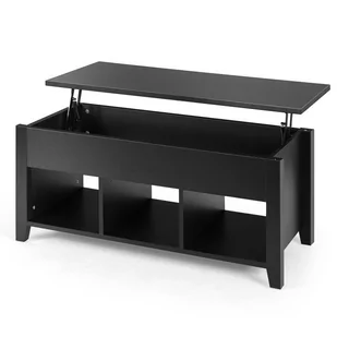 Costway Stolik kawowy z podnoszonym blatem HW61337BK - Ławy i stoliki kawowe - miniaturka - grafika 1