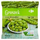 Mrożonki warzywne i owocowe - Carrefour Groszek zielony mrożony 450 g - miniaturka - grafika 1