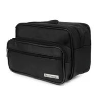 Nerki - Czarna MĘSKA SASZETKA DO RĘKI WYKONANA Z POLSKIEJ SKÓRY NATURALNEJ POJEMNA Beltimore G44 czarny - miniaturka - grafika 1