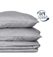 Pościel - Pościel Fit.4.Sleep szara BAWEŁNA 100%, Kolor - biały, Rozmiar - 200x220+2 posz. 70x80  - miniaturka - grafika 1