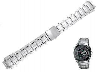 Bransoleta Casio Edifice EFA-119 EFA-119D stalowa oryginał plus maskownice - Akcesoria do zegarków - miniaturka - grafika 1
