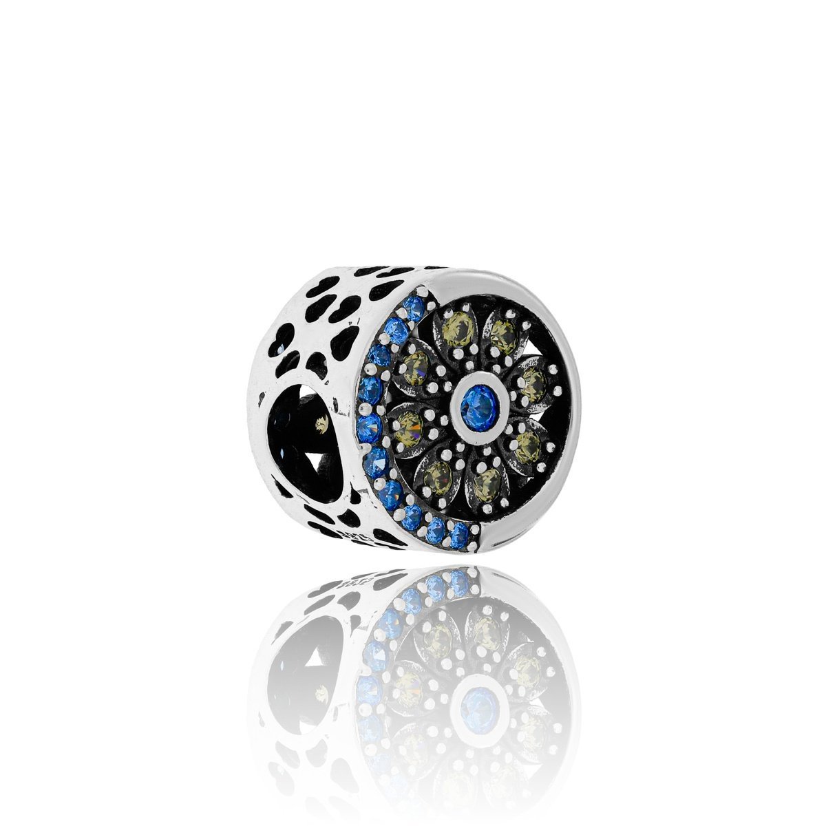 Srebrna zawieszka do bransoletki kwiatek pr. 925