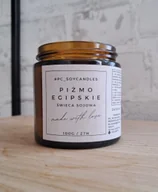 Świece - Świeca Sojowa Zapachowa Piżmo Egipskie 120ml 27h Drewniany Knot - miniaturka - grafika 1