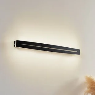 Lindby Lampa sufitowa LED Benario, czarny, aluminium, 80 cm - Lampy sufitowe - miniaturka - grafika 1