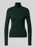Swetry damskie - Golf o kroju slim fit z mieszanki wiskozy model ‘KAROL’ - miniaturka - grafika 1