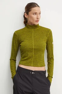 Columbia longsleeve Wallowa damski kolor zielony z półgolfem 2090931 - Bluzki damskie - miniaturka - grafika 1
