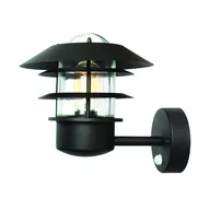 Lampy ogrodowe - Elstead Lighting HELSINGOR HINGOR PIR BK kinkiet 1x60W E27 - miniaturka - grafika 1