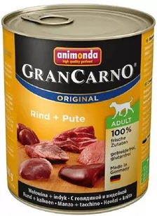 Animonda Grancarno Dorosłe Dog Indyk 12 x 800g - Mokra karma dla psów - miniaturka - grafika 1