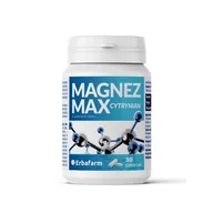 Witaminy i minerały - Erbafarm Suplement diety Magnez Max Cytrynian, Witamina B6, 30 tabl. - miniaturka - grafika 1