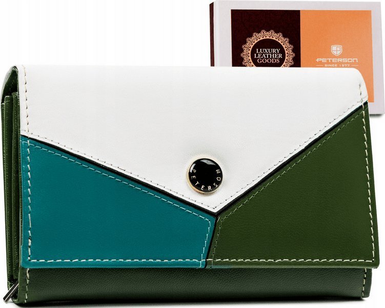 Peterson Damski, średni portfel ze skóry naturalnej Peterson NoSize