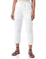 Spodnie damskie - Sidona Damskie spodnie materiałowe 10430420, wełniane białe, XS, biały (wollweiss), XS - miniaturka - grafika 1