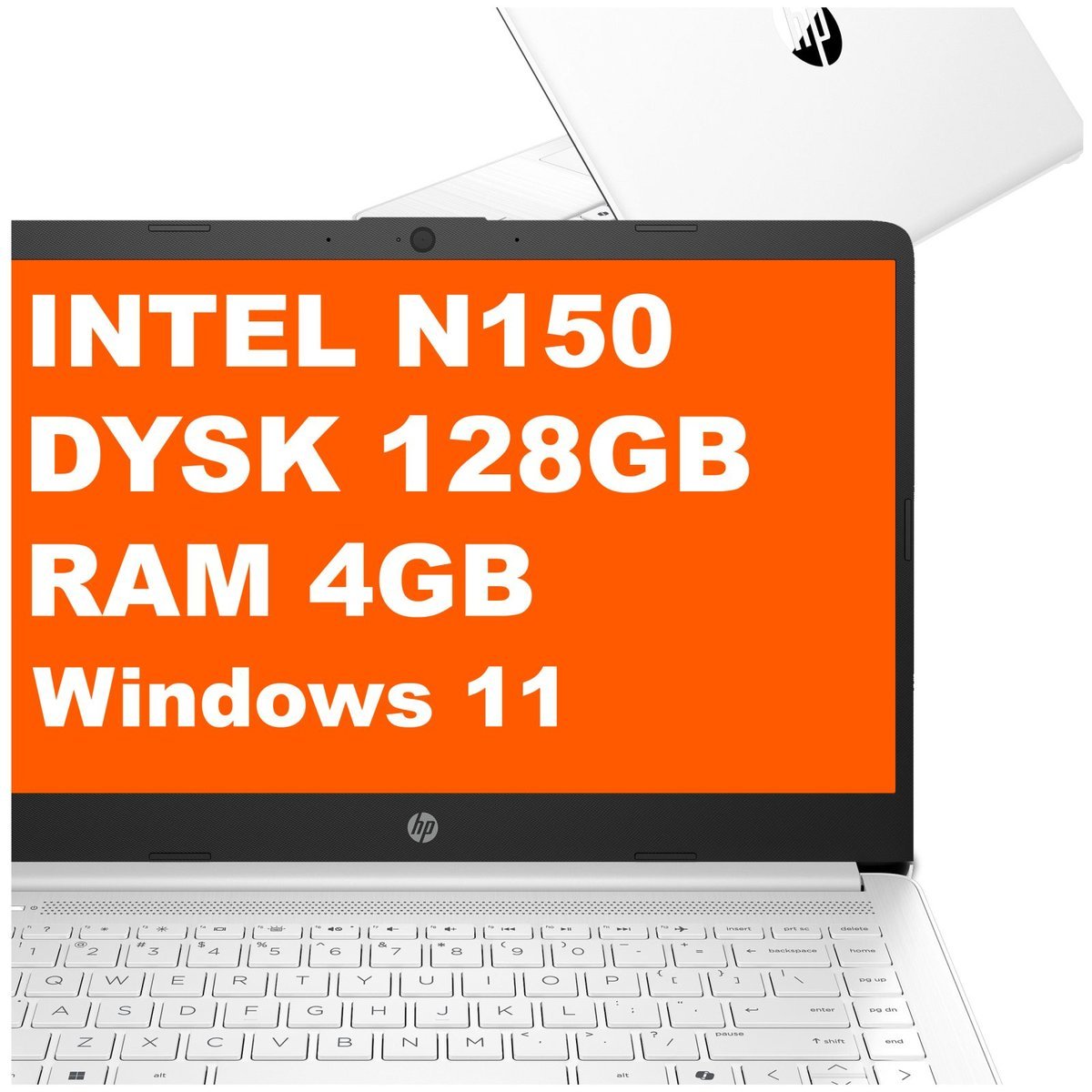 HP 14-dq6000na / BQ7T1EA / Intel N150 / 4GB / 128GB UFS / Intel UHD / HD / Win 11 / Biały