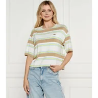 Koszulki i topy damskie - Lacoste T-shirt Oversize fit - miniaturka - grafika 1