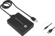 Huby USB - HUB USB Conceptronic HUBBIES11B Czarny - miniaturka - grafika 1