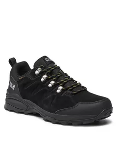 Buty trekkingowe męskie - Jack Wolfskin Trekkingi Refugio Texapore Low M 4049851 Czarny - grafika 1