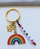 Breloki - Brelok Breloczek Tęcza Lgbt Tolarancja Koniczyna - miniaturka - grafika 1