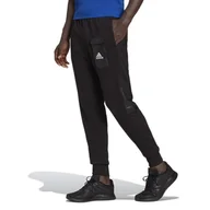 Spodnie sportowe męskie - Spodnie adidas Essentials Brandlove French Terry HE1776 - czarne - Adidas - miniaturka - grafika 1