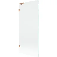 Parawany nawannowe - Mexen Lunar L parawan nawannowy 1-skrzydłowy 80 x 150 cm, transparent, miedź szczotkowana - 897L-080-000-65-00 - miniaturka - grafika 1