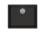 Zlewozmywaki - BERG ZLEW LINEA BRNL19L 1,0 OC 565x470 CZARNY BAZALT - miniaturka - grafika 1