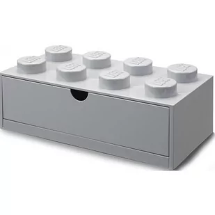 Lego Desk Drawer 8 Grey - Pojemniki na zabawki - miniaturka - grafika 1