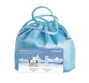 SESDERMA HIDRADERM HYAL ZESTAW PREZENTOWY W KOSMETYCZCE KREM POD OCZY + KREM DO TWARZY - Zestawy kosmetyków damskich - miniaturka - grafika 1