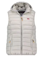 Kamizelki damskie - Geographical Norway Kamizelka pikowana "Vatikolor" w kolorze jasnoszarym - miniaturka - grafika 1