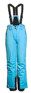 Spodnie narciarskie - Killtec Dziewczęce spodnie narciarskie/spodnie funkcyjne z szelkami, ochrona krawędzi i łapacz śniegu KSW 152 GRLS SKI PNTS, jasno-turkusowe, 128, 41188-000 - miniaturka - grafika 1