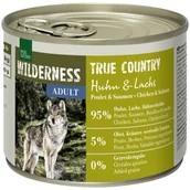 Mokra karma dla psów - REAL NATURE WILDERNESS Adult True Country kurczak i łosoś 6x200 g - miniaturka - grafika 1