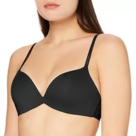 Biustonosze - Calvin Klein Push Up Plunge Biustonosz o kroju plunge Kobiety, czarny, 80A - miniaturka - grafika 1