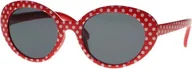 Okulary przeciwsłoneczne - Okulary przeciwsłoneczne Spectrum czerwone Stips wędzone szkło dzieci dziewczynki - miniaturka - grafika 1