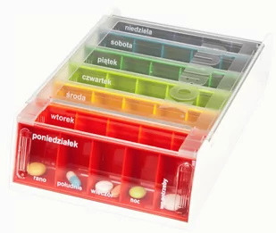 Anmed Zestaw kasetek na 7 dni tygodnia Anabox firmy Anmed PCPL040 - Akcesoria dla osób starszych i niepełnosprawnych - miniaturka - grafika 1