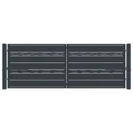 Bramy garażowe - Brama dwuskrzydłowa Udine + słupki 4x1.5 m automat Jarmex 5907377385301 - miniaturka - grafika 1