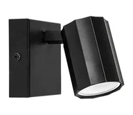 Lampy ścienne - Rabalux 73023 - Kinkiet punktowy ROGELIO 1xGU10/5W/230V czarny - miniaturka - grafika 1
