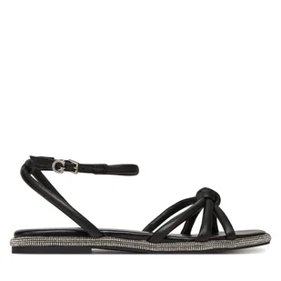 Sandały Guess FLJSLO LEA03 Czarny - Sandały damskie - miniaturka - grafika 1