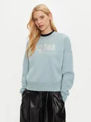 Bluzy damskie - Guess Bluza V4BQ03 KCHX0 Niebieski Regular Fit - miniaturka - grafika 1