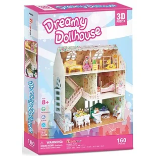 Cubicfun Puzzle 3D 160 el Dreamy Domek Dla Lalek P645h - Puzzle - miniaturka - grafika 1