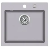 Zlewozmywaki - Teka CLIVO 50 S-TQ METALIC aluminium 40148011 - miniaturka - grafika 1
