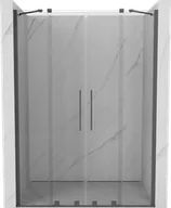 Ścianki i drzwi prysznicowe - Mexen Velar Duo drzwi prysznicowe rozsuwane 150 cm, transparent, gun gray szczotkowany - 871-150-000-02-66 - miniaturka - grafika 1