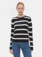 Swetry damskie - Tommy Hilfiger Sweter WW0WW40264 Granatowy Regular Fit - miniaturka - grafika 1