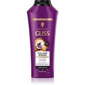 Szampony do włosów - Gliss Full Hair Wonder szampon do włosów delikatnych i osłabionych 400ml - miniaturka - grafika 1