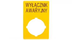 Eaton Szyld do przycisków awaryjnych PL M22-XZK-PL99 167637 167637 - Inne akcesoria elektryczne - miniaturka - grafika 1