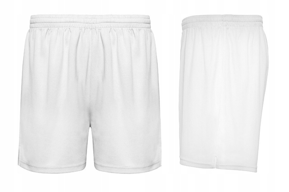 Krótkie Spodenki WF Szorty Sportowe Dziecięce PLAYER ROLY 0453 BIAŁE 128