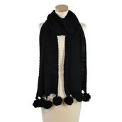 Apaszki i szaliki damskie - Szal Ach Ten Pompon - Art of Polo - miniaturka - grafika 1