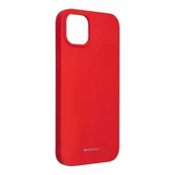 Etui i futerały do telefonów - OEM Futerał Mercury Silicone do iPhone 14 PLUS czerwony - miniaturka - grafika 1