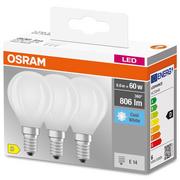 Żarówki LED - 3PAK Żarówka LED E14 P45 5,5W = 60W 806lm 4000K Neutralna 300° Filament OSRAM BASE - miniaturka - grafika 1