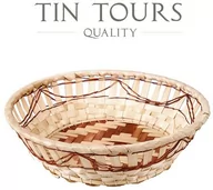 Pojemniki kuchenne - OKRĄGŁY KOSZYK BAMBUSOWY 23x23x7h cm - miniaturka - grafika 1