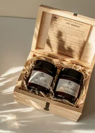 Świece - Zestaw dowolnie wybranych świec sojowych w drewnianym ekologicznym pudełku - wielkość L - miniaturka - grafika 1