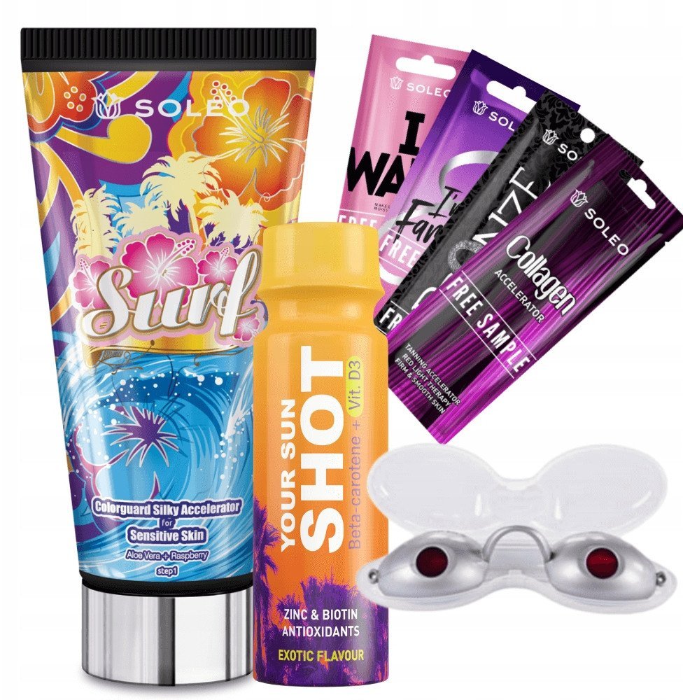Soleo Surf 150ml Przyspieszacz Opalania + Gratisy